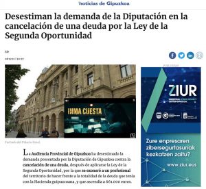 Captura del Noticias de Gipuzkoa